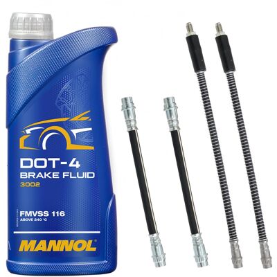 Hausmarke 4xbremsschlauch Vorne+hinten+1l Mannol Dot 4 Passend Für Renault Clio 2 Thalia 1: Bremsschlauch A.b.s.: Sl5208 Aic: 73879 Ate: 24523901653 Bosch: 1987 Hausmarke 4xbremsschlauch Vorne+hinten+1l Mannol Dot 4 Passend Für Renault Clio 2 Thalia 1: Bremsschlauch A.b.s.: Sl5208 Aic: 73879 Ate: 24523901653 Bosch: 1987