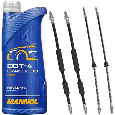 Hausmarke 4xbremsschlauch Vorderachse+hinterachse+1l Mannol Dot 4 Passend Für Ford Ka (rb): Bremsschlauch A.b.s.: Sl4906 Ate: 24530503503 Brembo: T24032 Car: Tf Hausmarke 4xbremsschlauch Vorderachse+hinterachse+1l Mannol Dot 4 Passend Für Ford Ka (rb): Bremsschlauch A.b.s.: Sl4906 Ate: 24530503503 Brembo: T24032 Car: Tf