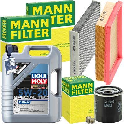 MANN-FILTER Mann Inspektionspaket+liqui Moly 0w-20 Motoröl Passend Für Toyota Yaris P13 1.0: Ölfilter 1a First Automotive: L40201 Ackoja: A510500 Ackoja: A640500 MANN-FILTER Mann Inspektionspaket+liqui Moly 0w-20 Motoröl Passend Für Toyota Yaris P13 1.0: Ölfilter 1a First Automotive: L40201 Ackoja: A510500 Ackoja: A640500