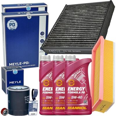 Fiat Meyle Filter Inspektionspaket + Mannol 5W40 - Autozubehör Fiat Meyle Filter Inspektionspaket + Mannol 5W40 - Autozubehör