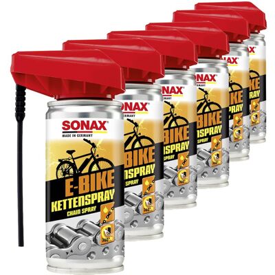 6x Sonax E-bike Kettenspray Mit Easyspray 100ml Kettensprühfett E Bike Ketten: Artikelnr.: 08721000 6x Sonax E-bike Kettenspray Mit Easyspray 100ml Kettensprühfett E Bike Ketten: Artikelnr.: 08721000