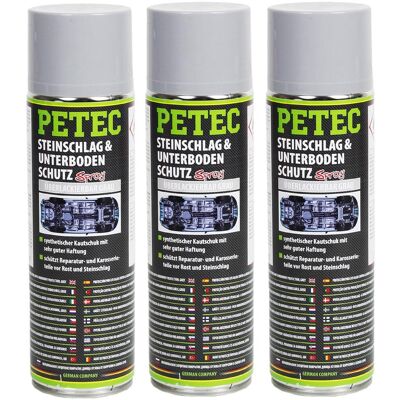 3x 73350 Petec Steinschlag & Unterbodenschutz 500 Ml Spray Überlackierbar: Artikel Nr.: 73350 3x 73350 Petec Steinschlag & Unterbodenschutz 500 Ml Spray Überlackierbar: Artikel Nr.: 73350