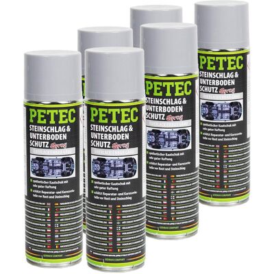6x 73350 Petec Steinschlag & Unterbodenschutz 500 Ml Spray Überlackierbar: Artikel Nr.: 73350 6x 73350 Petec Steinschlag & Unterbodenschutz 500 Ml Spray Überlackierbar: Artikel Nr.: 73350