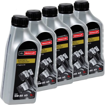 5x1l=5l Original Ford Motorcraft 5w-30 A5 Motoröl Wss-m2c913-c 5w30 Öl: 155d4b 5x1l=5l Original Ford Motorcraft 5w-30 A5 Motoröl Wss-m2c913-c 5w30 Öl: 155d4b