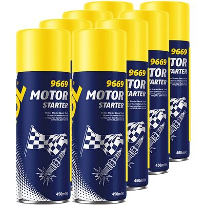 SCT - MANNOL 8x 450ml Mannol Motor Starter Spray Kalt-starthilfe Starter Sartpilot Kaltstart: SCT - MANNOL 8x 450ml Mannol Motor Starter Spray Kalt-starthilfe Starter Sartpilot Kaltstart: