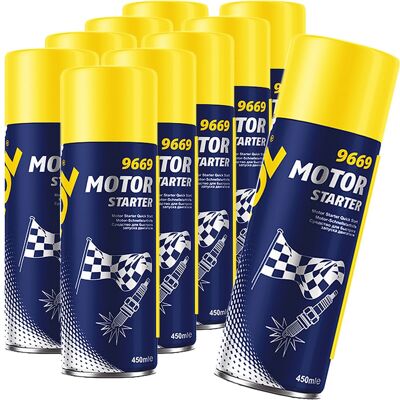 SCT - MANNOL 10x 450ml Mannol Motor Starter Spray Kalt-starthilfe Starter Sartpilot Kaltstart: SCT - MANNOL 10x 450ml Mannol Motor Starter Spray Kalt-starthilfe Starter Sartpilot Kaltstart: