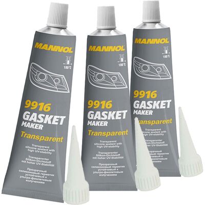 3x 85g Mannol Gasket Maker Transparent Dichtmasse Kleber Scheinwerfer Blinker: 3x 85g Mannol Gasket Maker Transparent Dichtmasse Kleber Scheinwerfer Blinker: