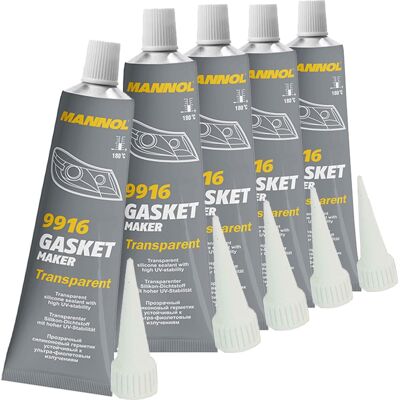 5x 85g Mannol Gasket Maker Transparent Dichtmasse Kleber Scheinwerfer Blinker: 5x 85g Mannol Gasket Maker Transparent Dichtmasse Kleber Scheinwerfer Blinker: