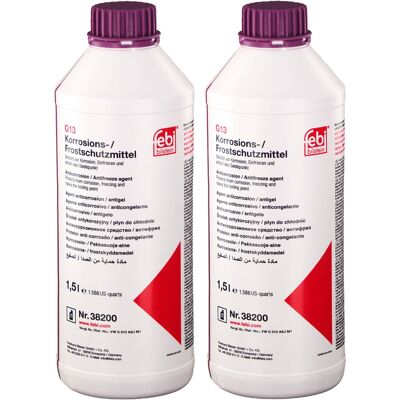 2x 1,5l Febi Frostschutzmittel Konzentrat G13 Für Vw Audi Seat Skoda G 13 A8j M1: Febi Bilstein 38200 2x 1,5l Febi Frostschutzmittel Konzentrat G13 Für Vw Audi Seat Skoda G 13 A8j M1: Febi Bilstein 38200