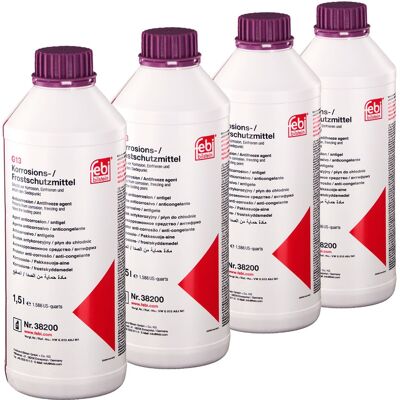 4x 1,5l Febi Frostschutzmittel Konzentrat G13 Für Vw Audi Seat Skoda G 13 A8j M1: Febi Bilstein 38200 4x 1,5l Febi Frostschutzmittel Konzentrat G13 Für Vw Audi Seat Skoda G 13 A8j M1: Febi Bilstein 38200