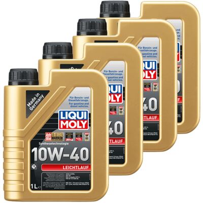 4x1l Liqui Moly Motoröl Leichtlauf 10w-40 Passend Für Vw 501.01/505.00: 4x1l Liqui Moly Motoröl Leichtlauf 10w-40 Passend Für Vw 501.01/505.00: