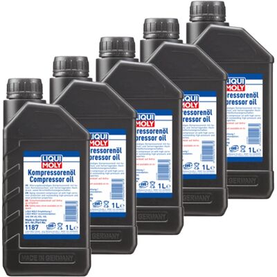 5x1l Liqui Moly Kompressoren-öl Sae 5w40 Din 51506 Vdl 100: Liqui Moly 1187 5x1l Liqui Moly Kompressoren-öl Sae 5w40 Din 51506 Vdl 100: Liqui Moly 1187