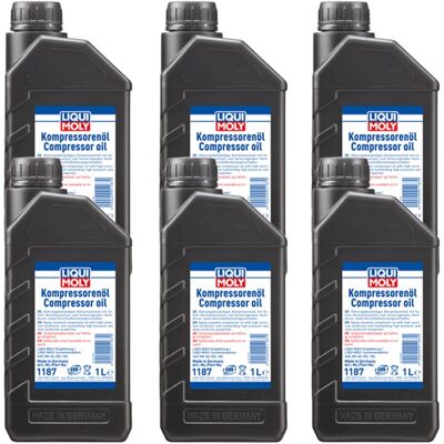 6x1l Liqui Moly Kompressoren-öl Sae 5w40 Din 51506 Vdl 100: Liqui Moly 1187 6x1l Liqui Moly Kompressoren-öl Sae 5w40 Din 51506 Vdl 100: Liqui Moly 1187