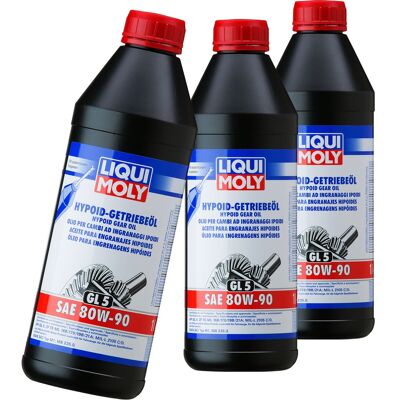 3x Liqui Moly 4406 Hypoid Getriebeöl Gl5 Sae 80w90 Mb 235.0 Api Gl5 Zf Te Ml: Liqui Moly 4406 3x Liqui Moly 4406 Hypoid Getriebeöl Gl5 Sae 80w90 Mb 235.0 Api Gl5 Zf Te Ml: Liqui Moly 4406