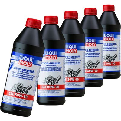 5x Liqui Moly 4406 Hypoid Getriebeöl Gl5 Sae 80w90 Mb 235.0 Api Gl5 Zf Te Ml: Liqui Moly 4406 5x Liqui Moly 4406 Hypoid Getriebeöl Gl5 Sae 80w90 Mb 235.0 Api Gl5 Zf Te Ml: Liqui Moly 4406