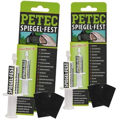 2x1 G Petec Spiegelfest Spezial Klebe Kleber Für Rückspiegel Innenspiegel 93800: Petec 93800 2x1 G Petec Spiegelfest Spezial Klebe Kleber Für Rückspiegel Innenspiegel 93800: Petec 93800