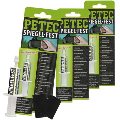 3x1 G Petec Spiegelfest Spezial Klebe Kleber Rückspiegel Innenspiegel 2g 93800: Petec 93800 3x1 G Petec Spiegelfest Spezial Klebe Kleber Rückspiegel Innenspiegel 2g 93800: Petec 93800