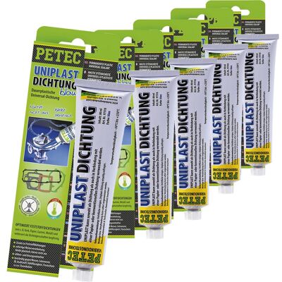 5x 97510 Petec Uniplast Dichtung 80ml Universaldichtung Dichtung Dauerplastisch: Petec 97510 5x 97510 Petec Uniplast Dichtung 80ml Universaldichtung Dichtung Dauerplastisch: Petec 97510