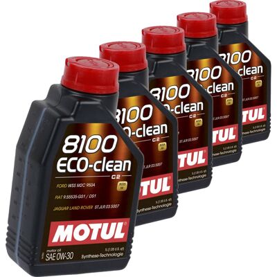 Motul - 8100 ECO-clean 0W30 - ACEA C2 - Motoröl Motul - 8100 ECO-clean 0W30 - ACEA C2 - Motoröl