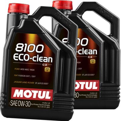 2x 5l Motul 8100 Eco Clean 0w30 Öl Motoröl Acea C2 Wss M2c 950 A Euro 4 5 6 Öl: 109672 (alt 102889) 2x 5l Motul 8100 Eco Clean 0w30 Öl Motoröl Acea C2 Wss M2c 950 A Euro 4 5 6 Öl: 109672 (alt 102889)