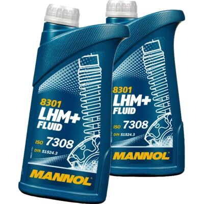 Mannol LHM Plus - 2x1L - grün - Hydrauliköl Mannol LHM Plus - 2x1L - grün - Hydrauliköl