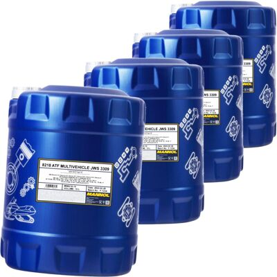4x 10l Mannol Getriebeöl Atf Multivehicle Passend Für Aisin Warner Jws3309 Jaso: 4x 10l Mannol Getriebeöl Atf Multivehicle Passend Für Aisin Warner Jws3309 Jaso: