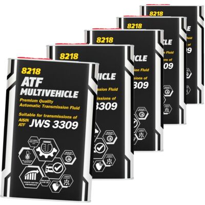 5x1l Mannol Getriebeöl Atf Öl Multivehicle Passend Für Jws Aisin Warner Jws 3309: 5x1l Mannol Getriebeöl Atf Öl Multivehicle Passend Für Jws Aisin Warner Jws 3309: