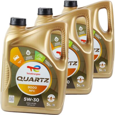 3x 5l Total Quartz 9000 Nfc 5w-30 Motoröl Passend Für Ford Wss-m2c913-c: 3x 5l Total Quartz 9000 Nfc 5w-30 Motoröl Passend Für Ford Wss-m2c913-c:
