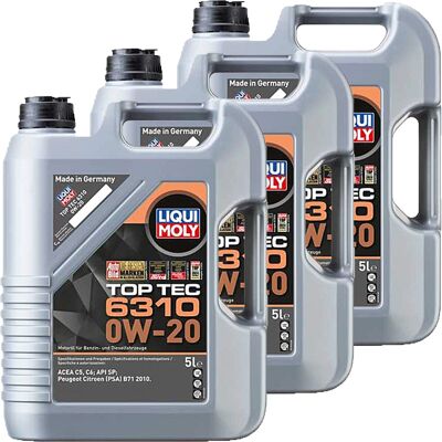 Liqui Moly - Top Tec 6310 - 0W-20 - Motoröl Liqui Moly - Top Tec 6310 - 0W-20 - Motoröl