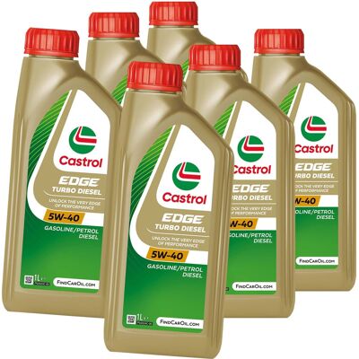 6x1l Castrol Edge Turbo Diesel 5w40 Passend Für Fiat 9.55535-s2 Ford Wssm2c917-a: 6x1l Castrol Edge Turbo Diesel 5w40 Passend Für Fiat 9.55535-s2 Ford Wssm2c917-a: