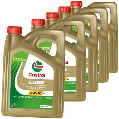 5x4l Castrol Edge Ll 5w30 Öl Passend Für Bmw Ll 04 Vw 507.00 504.00 Mb 229.51: 5x4l Castrol Edge Ll 5w30 Öl Passend Für Bmw Ll 04 Vw 507.00 504.00 Mb 229.51: