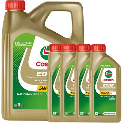 1x4+4x1l Castrol Edge Ll 5w30 Öl Passend Für Bmw Ll 04 Vw 507/504.00 Mb 229.51: 1x4+4x1l Castrol Edge Ll 5w30 Öl Passend Für Bmw Ll 04 Vw 507/504.00 Mb 229.51: