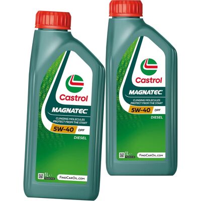 2x1l Castrol Magnatec 5w40 Dpf Passend Für Fiat 9.55535 S2 Ford M2c917 A Vw 505: 2x1l Castrol Magnatec 5w40 Dpf Passend Für Fiat 9.55535 S2 Ford M2c917 A Vw 505: