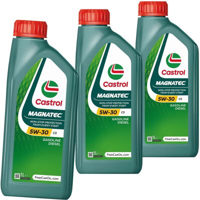 3x 1l Castrol Magnatec 5w30 C3 Passend Für Bmw Ll04 Mb 226.5 229.31 Rn 0700/0710: 3x 1l Castrol Magnatec 5w30 C3 Passend Für Bmw Ll04 Mb 226.5 229.31 Rn 0700/0710: