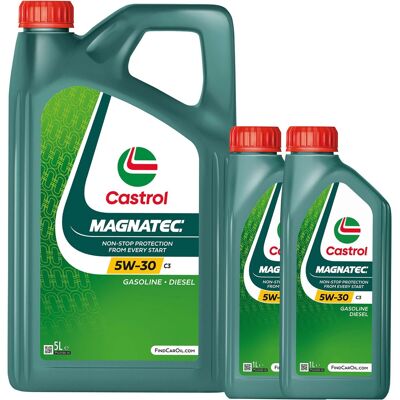 1x5l+2x1l Castrol Magnatec 5w30 C3 Passend Für Bmw Ll04 Mb 226.5 Rn 0700/0710: 1x5l+2x1l Castrol Magnatec 5w30 C3 Passend Für Bmw Ll04 Mb 226.5 Rn 0700/0710: