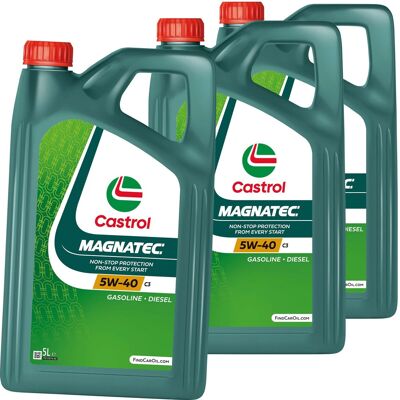 3x 5l Castrol Magnatec 5w40 C3 Öl Passend Für Bmw Ll04 Mb 229.52 Fiat 9.55535-s2: 3x 5l Castrol Magnatec 5w40 C3 Öl Passend Für Bmw Ll04 Mb 229.52 Fiat 9.55535-s2: