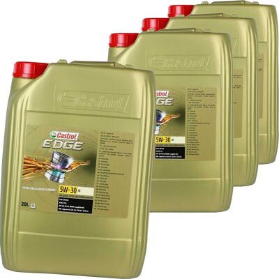 4x 20l Castrol Edge M 5w30 Motoröl Passend Für Mb 229.52/51 Bmw Ll 04 Api Sn +: 4x 20l Castrol Edge M 5w30 Motoröl Passend Für Mb 229.52/51 Bmw Ll 04 Api Sn +:
