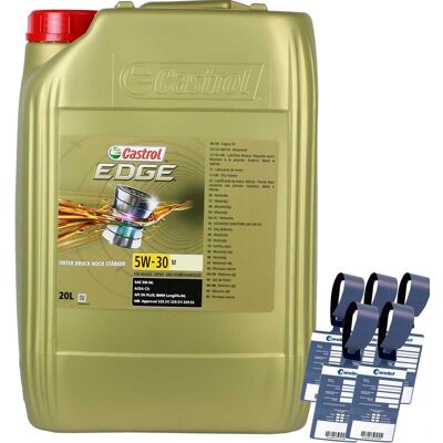 20l Castrol Edge M 5w30 Motoröl Passend Für Mb 229.52/51 Bmw Ll 04 Api Sn +: 20l Castrol Edge M 5w30 Motoröl Passend Für Mb 229.52/51 Bmw Ll 04 Api Sn +: