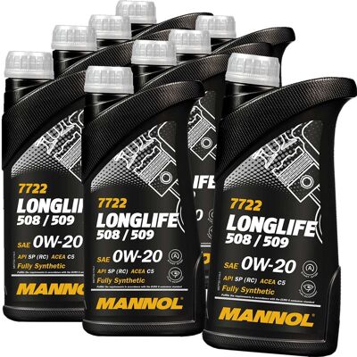 SCT - MANNOL 9x Mannol Longlife 508/509.00 0w20 Mn7722-1 Mannol Ll 4 /0w20: Motoröl Eurolub: 215000 Eurolub: 215001 Eurolub: 215005 Eurolub: 215020 Eurolub: 215060 SCT - MANNOL 9x Mannol Longlife 508/509.00 0w20 Mn7722-1 Mannol Ll 4 /0w20: Motoröl Eurolub: 215000 Eurolub: 215001 Eurolub: 215005 Eurolub: 215020 Eurolub: 215060