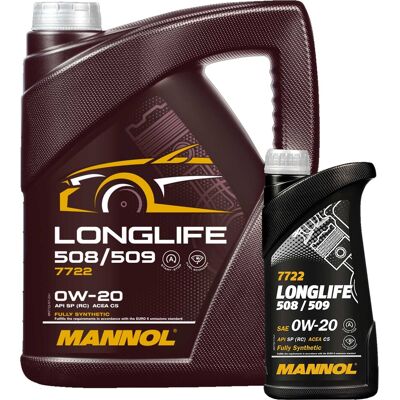 1x5+1x1l Mannol 7722 Longlife 0w20 Passend Für Ll Iv Longlife 4 Vw 508/509.00: Motoröl Eurolub: 215000 Eurolub: 215001 Eurolub: 215005 Eurolub: 215020 1x5+1x1l Mannol 7722 Longlife 0w20 Passend Für Ll Iv Longlife 4 Vw 508/509.00: Motoröl Eurolub: 215000 Eurolub: 215001 Eurolub: 215005 Eurolub: 215020