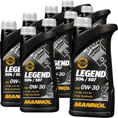 SCT - MANNOL 9x1l Mannol Legend 504/507 0w30 Motoröl Passend Für Vw 504 / 507.00 Bmw Ll 04 C3: Motoröl Eurolub: 212000 Eurolub: 212001 Eurolub: 212005 Eurolub: 212 SCT - MANNOL 9x1l Mannol Legend 504/507 0w30 Motoröl Passend Für Vw 504 / 507.00 Bmw Ll 04 C3: Motoröl Eurolub: 212000 Eurolub: 212001 Eurolub: 212005 Eurolub: 212