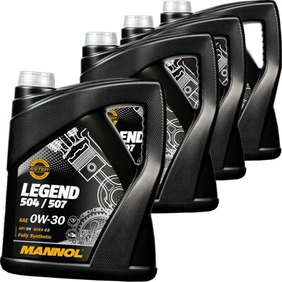 SCT - MANNOL 4x5l Mannol Legend 504/507 0w30 Motoröl Passend Für Vw 504 / 507.00 Bmw Ll 04 C3: Motoröl Febi Bilstein: 194614 Febi Bilstein: 194635 Febi Bilstein: 1 SCT - MANNOL 4x5l Mannol Legend 504/507 0w30 Motoröl Passend Für Vw 504 / 507.00 Bmw Ll 04 C3: Motoröl Febi Bilstein: 194614 Febi Bilstein: 194635 Febi Bilstein: 1