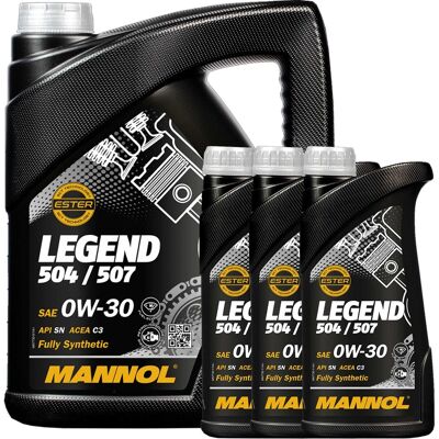 SCT - MANNOL 1x5+3x1 L Mannol Legend 7730 0w30 Öl Passend Für Vw 504.00 / 507.00 Bmw Ll 04 C3: Motoröl Eurolub: 212000 Eurolub: 212001 Eurolub: 212005 Eurolub: 212 SCT - MANNOL 1x5+3x1 L Mannol Legend 7730 0w30 Öl Passend Für Vw 504.00 / 507.00 Bmw Ll 04 C3: Motoröl Eurolub: 212000 Eurolub: 212001 Eurolub: 212005 Eurolub: 212