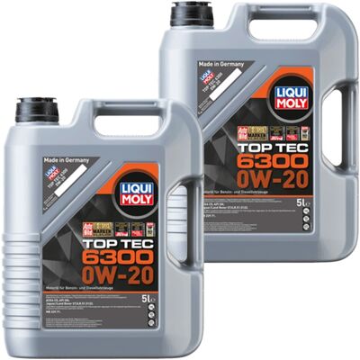 2x5l Liqui Moly Motoröl Top Tec 6300 0w-20 Passend Für Stjlr.51.5122 Api Sn: 2x5l Liqui Moly Motoröl Top Tec 6300 0w-20 Passend Für Stjlr.51.5122 Api Sn: