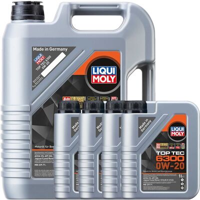 1x5l+4x1l Liqui Moly Motoröl Top Tec 6300 0w-20 Passend Für Stjlr.51.5122 Api Sn: 1x5l+4x1l Liqui Moly Motoröl Top Tec 6300 0w-20 Passend Für Stjlr.51.5122 Api Sn: