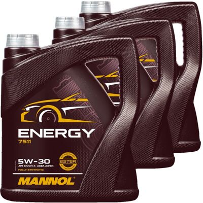 SCT - MANNOL 3x 4l Mannol Energy Motoröl 5w30 Passend Für Bmw Ll-98 Vw 502.00 Mb 229.5 Rn0710: Mannol Mn7511-4 SCT - MANNOL 3x 4l Mannol Energy Motoröl 5w30 Passend Für Bmw Ll-98 Vw 502.00 Mb 229.5 Rn0710: Mannol Mn7511-4