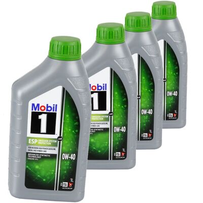 Mobil - MOBIL 1 ESP X4 0W-40 - 0W-40 - Porsche A40/C40 - Motoröl Mobil - MOBIL 1 ESP X4 0W-40 - 0W-40 - Porsche A40/C40 - Motoröl