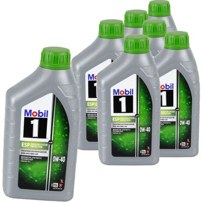 7x1l Mobil Esp 0w40 Motoröl Passend Für Porsche C40 A40 Mb 229.52/51 Acea C2 C3: Mobil 157813 7x1l Mobil Esp 0w40 Motoröl Passend Für Porsche C40 A40 Mb 229.52/51 Acea C2 C3: Mobil 157813