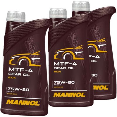 SCT - MANNOL 3x 1l Mannol 8104 75w80 Schaltgetriebeöl Getriebeöl Passend Für Gl4 Synthetisch: Getriebeöl Alfarome/fiat/lanci: 14621616 Bmw: 83220309031 Bmw: 832223 SCT - MANNOL 3x 1l Mannol 8104 75w80 Schaltgetriebeöl Getriebeöl Passend Für Gl4 Synthetisch: Getriebeöl Alfarome/fiat/lanci: 14621616 Bmw: 83220309031 Bmw: 832223