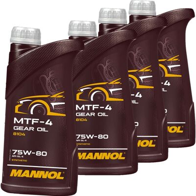 SCT - MANNOL 4x 1l Mannol 8104 75w80 Schaltgetriebeöl Getriebeöl Passend Für Gl4 Synthetisch: Getriebeöl Alfarome/fiat/lanci: 14621616 Bmw: 83220309031 Bmw: 832223 SCT - MANNOL 4x 1l Mannol 8104 75w80 Schaltgetriebeöl Getriebeöl Passend Für Gl4 Synthetisch: Getriebeöl Alfarome/fiat/lanci: 14621616 Bmw: 83220309031 Bmw: 832223